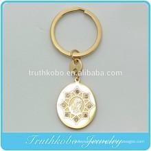 TKB - K0005 Blessed Virgin Mary Jesus Pendant with Crystal Keychain